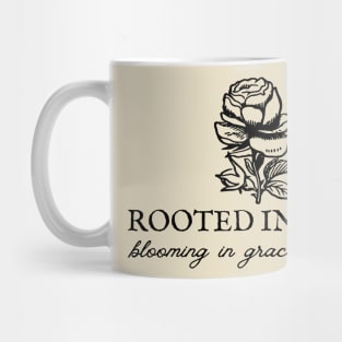 Rooted In Jesus - Christian Quote Mug